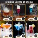 Electric Whiskey Smoker kit - Built-in Lighter (No ButaneDrink Smoker, 6 Wood Chip Flavors, Rechargeable Cocktail Smoker Kit, Birthday Bourbon Whiskey Gift, Suitable for Men, Dad, Husband