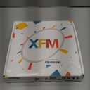 XFM Blue Wooden Wall Clock 10 Inch Silent Wall Clocks Battery Operated Framhouse Tree of Life Country Clock Decorative for Kitchen Living Room Bedroom Office