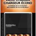 Duracell Ion Speed 1000-Battery-Charger for AA and AAA-batteries, Includes 4 Pre-Charged AA-Rechargeable-Batteries, for Household and Business Devices