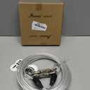 Petest 30ft Reflective Tie-Out Cable for Heavy Dogs Up to 125 Pounds