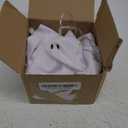 Halloween Decoration-Light Up Ghost Garland-Handmade LED Ghost String Lights Banner for Home Party Fireplace Mantle Windows Decor