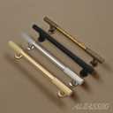 Alzassbg 10 Pack Brushed Satin Nickel Cabinet Pulls, 5 Inch(128mm) Hole Centers Cabinet Handles Kitchen Hardware for Cabinets and Drawers AL3095BSN