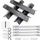 Hisencn Grill Parts for Kitchen Aid 720-0954, 720-0954GA, 720-0733, 720-0733A, 720-0745D, 730-0733, 730-0733A, 730-0954GA, Heat Tent and Grill Burner Replacement Parts for Kitchen Aid 4 Burner Grill