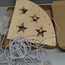 Feagar Three Tier Stuffed Animal Storage Wood Corner Plush Toys Holder, Adjustable Hanging Stuffed Animal Organizer Shelf for Nursery Playroom Bedroom