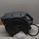 Giraffe Tools Retractable Garden Hose Reel 1/2 Inch x 100 ft, Super Heavy Duty, Any Length Lock, Slow Return System, Wall Mounted and 180 Deg Swivel Metal Bracket (Dark Grey)