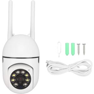 1080P HD Indoor Camera w/Motion Detection, 2-Way Audio, 360 View, Phone APP Control, 24/7 Color Night Viewing Smart Camera for Pet, Baby, House Use