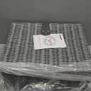 Set of 3 Woven Wicker Storage Basket Box with Lids & Lock, Built-in Carry Handles, Multifunctional Storage Organizer for Nursery, Baby, Clothes, Toys, Books, Large/Medium/Small Size (Grey)