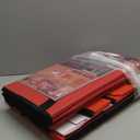 VERONLY Christmas Ornament Storage Box with 8 Trays, Christmas Storage Container for 128-3'' Holiday Ornament Decorations, Large Xmas Organizer with Adjustable Dividers, Dual Zipper and Pocket (Red)