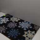 Korhani Home Snowflakes Holiday Coco Mat 30"x18"