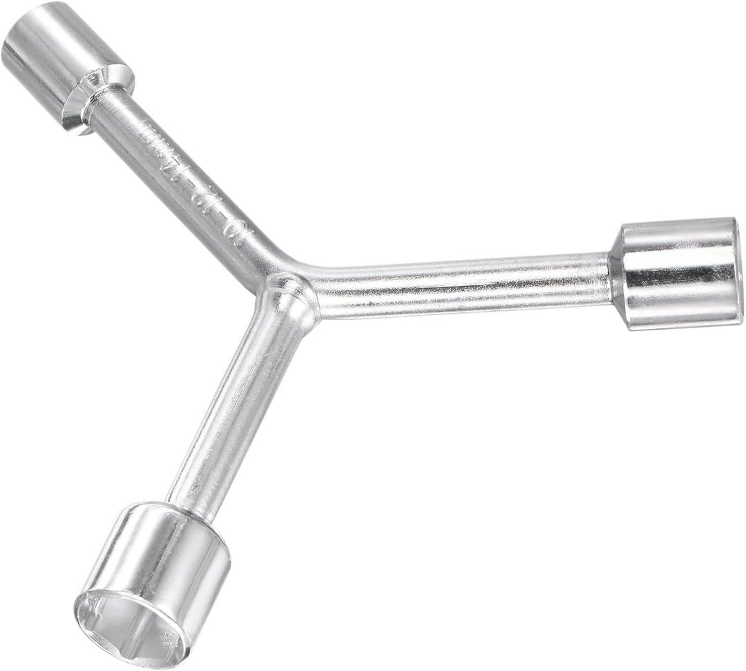 uxcell Y Type 3 Way Hex Socket Wrench, 10mm 12mm 14mm Combination Repair Spanner Tool, 3-inch