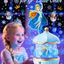 Frozen Toys, 15 Music+16 Films+315 Colors Night Light for Kids, 360+Remote+Cordless Star Projector for Kids Night Light Projector, Princess Toys for Girls Room Decor, Princess Gifts Frozen Gifts