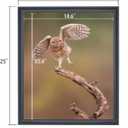 19x23 inch Picture Frame Solid Wood 19x23 Photo Frame 19x23 Poster Frame Black (A23B1923)