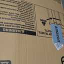 Keny 29"-42.5" Baby Gate for Stairs, Auto Close Safety Dog Gate, Pressure Mounted Easy Walk Through Pet Gate for Doorways, Durable Stair Gate, 30" Tall, White