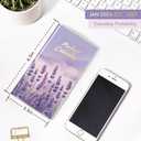 9 x Pocket Calendar 2026-2027 for Purse,Small Pocket Planner 2026-2027 for Purse 3.56.5In,24 Month Organizer from Jan 2026- December 2027 Mini Planner with Pvc Cover for Organizing & Planning (Lavender)