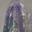 ZULU Goals 64oz Half Gallon Plastic Water Bottle with Straw and Time Marker | Large Reusable Jug with Handle and Leak Proof Lid for All Day Hydration, Gym and Outdoors, Gift Ready, Violet