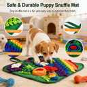 Snuffle Mat for Dogs Cats, Pet Treats Feeding Mat, 17.7x17.7inch for Small/Medium, Interactive Dog Puzzle Toys, Felt Wool Dog Sniff Mats for Slow Feed, Encourages Natural Foraging Skills