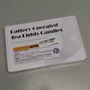 Homemory 24Pcs Flickering Flameless Candle Battery Operated, 200+Hours Fake Electric LED Tea Lights for Votive, Centerpiece Table Decorations, Wedding, Aniversary, Halloween, Christmas (Warm White Glow  White Body)