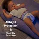 The Honest Company Comfort Dry Overnight Diapers, Up to 12 Hours Protection, Hypoallergenic, Cozy Cloud + Star Signs, Club Box Size 5 (27+ lbs), 40 Count