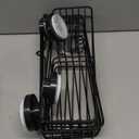 TAILI Shower Caddy Suction Cup 2 Pack with Hooks & Soap holder, Heavy Duty Shower Organizer for Bathroom, No Drilling Bathroom Organizer with Large Capacity, Black Metal Storage Basket