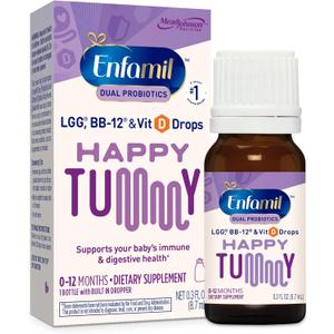 Enfamil Prenatals & Baby Vitamins Dual Probiotics Drops, Supports Baby's Immune & Digestive Health*, 8.7mL Bottle