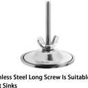 Kitchen Sink Hole Cover, TTZEZE Faucet Hole Cover Stainless Steel Kitchen Sink Tap Hole Plate Stopper Cover Blanking Metal Plug for Leakage Prevention (Silver)