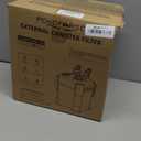 Canister Filter, External Aquarium Filter Ultra-Quiet Water Circulation Cleaning Machine with Media for Fish Tanks and Aquariums (Small, Black)