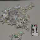 AceList 20 LED Unicorn String Lights, 10Ft Unicorn Birthday Decorations String Lights for Bedroom Party, USB&Battery Powered Waterproof Fairy Lights for Christmas Gifts, Tree Decor Indoor(White Wram)