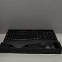 Wireless Keyboard and Mouse Combo, 2.4G Full Size Wave Keys Ergonomic Keyboard with Wrist Rest and 3-Level DPI Adjustable Wireless Ergonomic Mouse for Windows, Mac OS Desktop/Laptop/PC(Black)