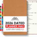 Dated, 2026 Planner, 8.5" x 11" - The Productivity Planner to Achieve Your 2026 Goals - Planner 2026-2027 by PRODUCTIVITY STORE (A4, BROWN)