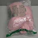 Dusty Rose Flower Shaped Throw Pillow with Faux Rabbit Fur, 14.9" Soft Plush Throw Pillow for Bedroom & Living Room