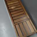 VaeFae Teak Bathtub Tray, Wooden Bath Caddy for Bathtub, Bath Tub Wood Table for Tub, 39.8" x 6" x 1.8"