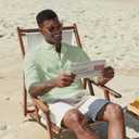 COOFANDY Men's Casual Henley Shirts Long Sleeve Band Collar Lightweight Beach Shirts Summer T-Shirts (XXL)