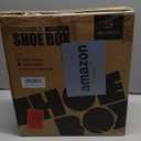 SEE SPRING 12 Pack Shoe Storage Box, Clear Plastic Stackable Shoe Organizer for Closet, Space Saving Foldable Shoe Rack Sneaker Container Bin Holder (Large Fit Size 9)