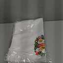 Evcprz Vintage Christmas Santa Kitchen Towels, Merry Christmas Snowflakes Dish Tea Towel for Kitchen, Xmas Red Floral Santa Claus Holiday Decorative Hand Towels for Bathroom, 16x24 Inches, Pack of 2