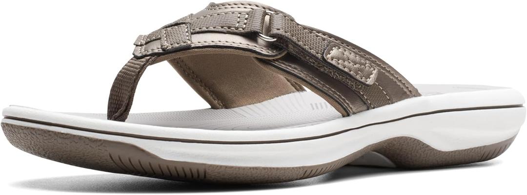 Clarks Women's Breeze Sea Flip-Flop (10)