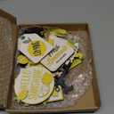 Kajaia Farmhouse Tiered Tray Decor Set Home Wooden Signs Rustic Sweet Home Tabletop Wooden Block Sign for Table Decor (Lemon)