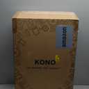 Kono Medium Sized Checked Luggage, 24 Inch Expandable with Spinner Wheels, TSA Lock, ABS + PC Lightweight Travel Suitcase with Larger Capacity and Lighter Weight, Grey Brown