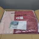 GEMBED Modern Area Rug - Geometric Rug for Bedroom Living Room, Machine Washable Rug Soft Non Slip Non Shedding, Checkered Rugs for Teen Dorm Home Decor Aesthetic, Nursery, Playroom, Red Gold, 10'x14'