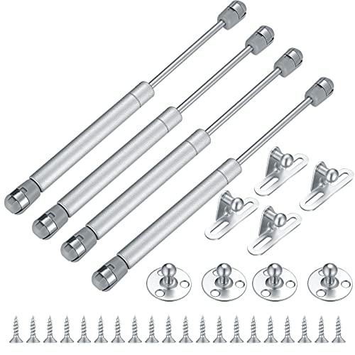 4 Pcs Gas Springs,100N/22.5LB Gas Struts Lift Supports,Gas Shocks, Soft Close Hinges,Furniture Cabinet Door Lid Stay,Hydraulic Gas Lift Spring Stay for Cabinet,Storage Box Spring Struts -10.43"