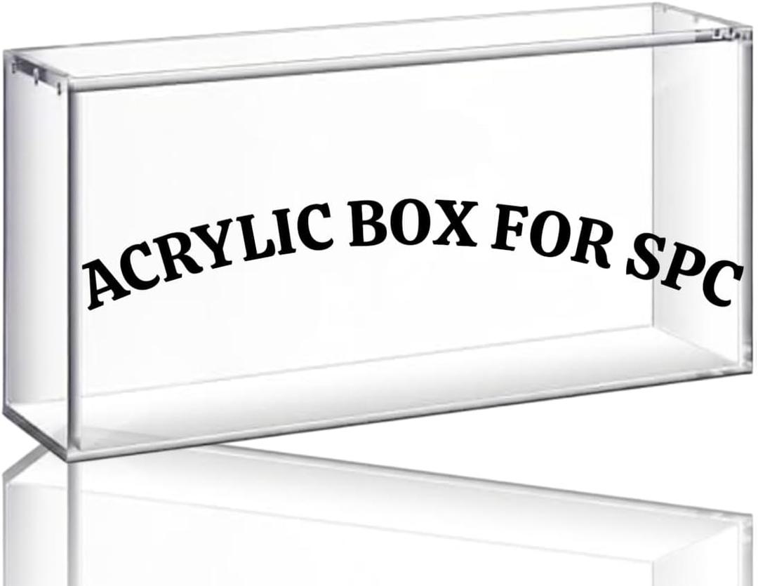 Dhyana Premium Acrylic Display Box Protector for Super Premium Prismatic Collection, Clear Thick Acrylic Display Box, Strong Magnetic Lid , Exclusive SPC Ultra Holder