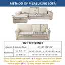 Eismodra Armrest Couch /Sofa /Backrest Covers,Anti-Slip Armchair Slipcovers for Dogs Cats Pet Loveseat Recliner Leather L Shaped,Dark Gray 28 x 28 Inches (Only 1 Piece)