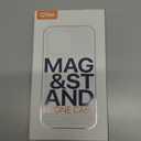 QTlier for iPhone 16 Case, 360 Rotatable Ring Stand, Raised Camera Frame, Shockproof Case Compatible with MagSafe, Case for iPhone 16, Translucent Lilac