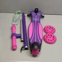 Gotrax KS1 Kids Kick Scooter, LED Lighted Wheels and 3 Adjustable Height Handlebars, Lean-to-Steer & Widen Anti-Slip Deck, 3 Wheel Scooter for Boys & Girls Ages 2-8 and up to 110 Lbs