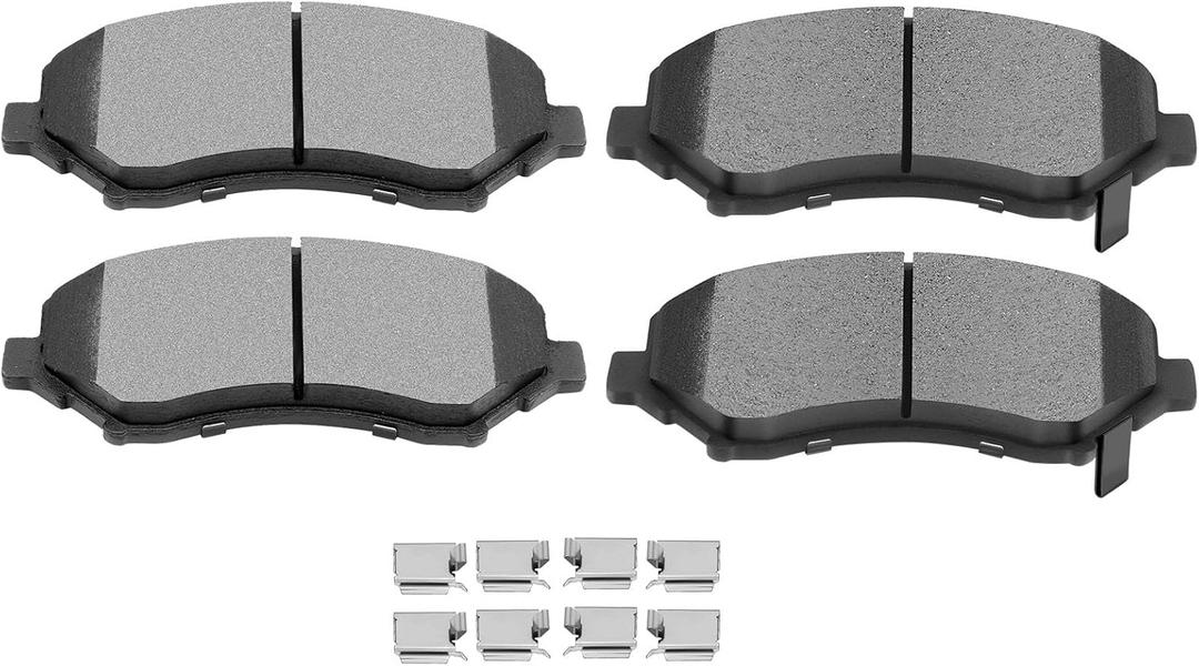 SCITOO Ceramic Pads, Front Brake Pads Brakes Kits fit for Chrysler Town & Country,for Dodge Grand Caravan,Journey,Nitro,for Jeep Liberty,Wrangler,Wrangler JK,for Ram C/V,09-14 for VW for Routan