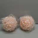 idyllic 8 Inches Artificial Flowers Roses, Kissing Flower Balls, DIY Wedding Bouquets Party Home Decorations, Set of 2, Pink