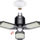 Motion Sensor Garage Light, 80W Motion Activated LED Shop Light for Stairway, Workshop, Basement (1Pack) (Screw in)