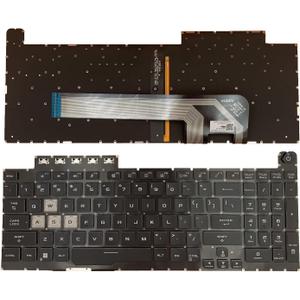 Laptop Replacement US Layout RGB Colorful Backlight Keyboard for ASUS TUF Gaming 8 F15 FX506 FA506 FA506II FX506H FA506Q FX506L FA506H F17 FX706 FX706L FA706U FX706U FA706 661VUS00 Laptop Replacement US Layout RGB Colorful Backlight Keyboard for ASUS TUF Gaming 8 F15 FX506 FA506 FA506II FX506H FA506Q FX506L FA506H F17 FX706 FX706L FA706U FX706U FA706 661VUS00