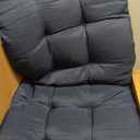 Barydat 3 Pack Wicker Furniture Cushions Waterproof Outdoor/Indoor Tufted Wicker Chair Cushions 1 Loveseat and 2 U-Shape Rattan Chairs for Patio Furniture, Rattan Love Seat, Bench(Navy Blue)