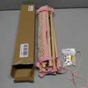 Headband Holder, 17x50in Bow Holder for Girls Hair Bows W/ 2 Mesh Pockets & 24 Metal Hooks, Baby Headband Bow Organizer, Wall Hanging Hair Accessories Storage for Toddler Room Nursery Decor(Pink)