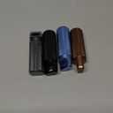 Patelai 4 Pcs Waterproof Pill Case Waterproof Airtight EDC Match Container Keychain Pill Container Travel Capsule Fob Bottle to Hold Supplement Pocket Drug Storage for Outdoor Camping Travel